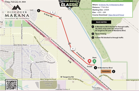 TRAFFIC ALERT: Road closures for Tucson Bicycle Classic in Marana