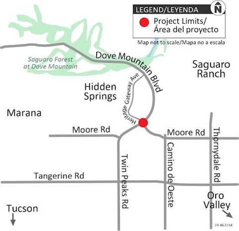 TRAFFIC ALERT: Dove Mountain Blvd and Moore Road Intersection Improvement Project