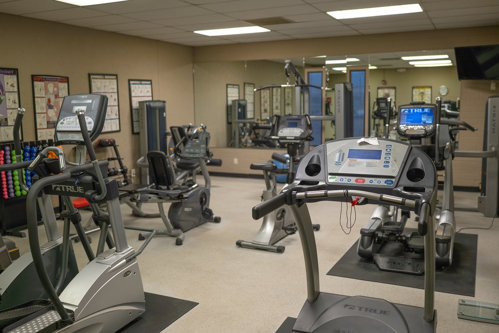 View of the Fitness Room at Community Center at Ora Mae Harn Park