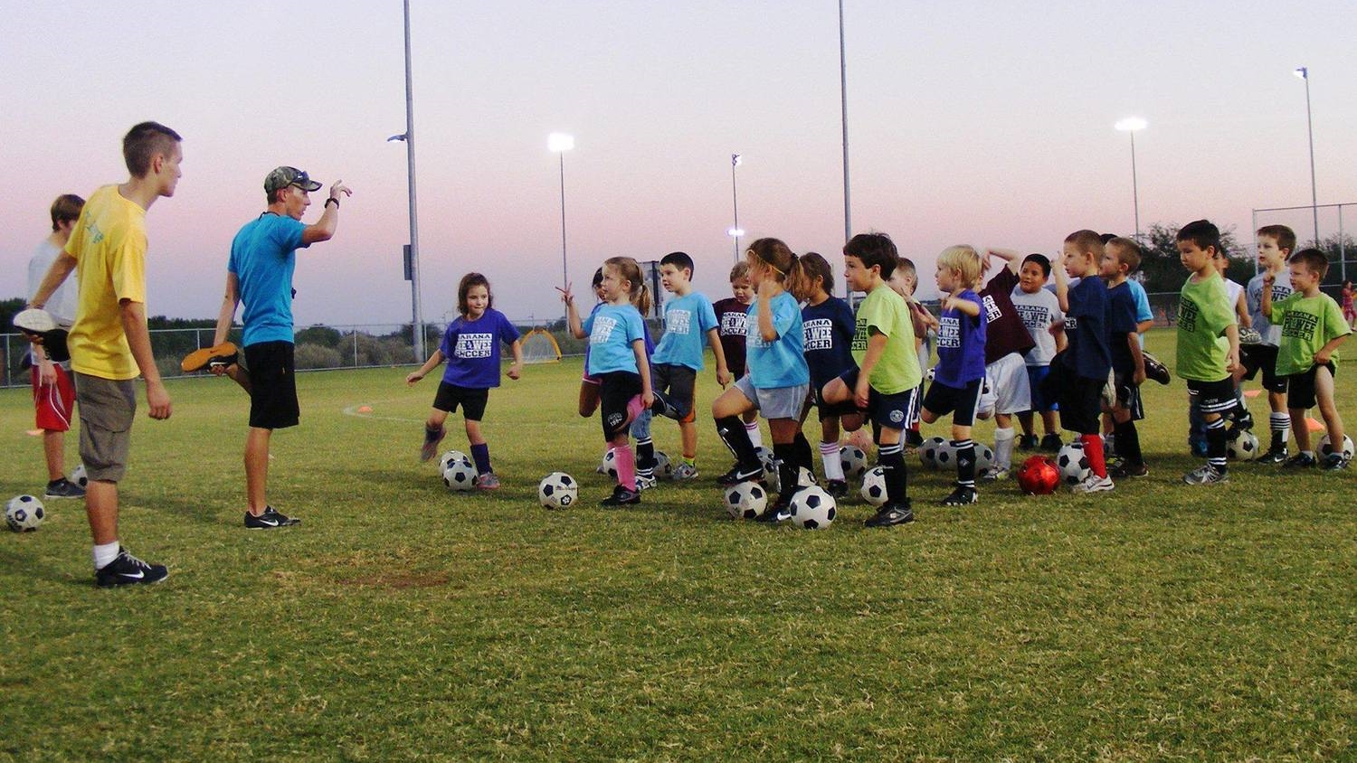 Children playing soccer at Crossroads at Silverbell District Park