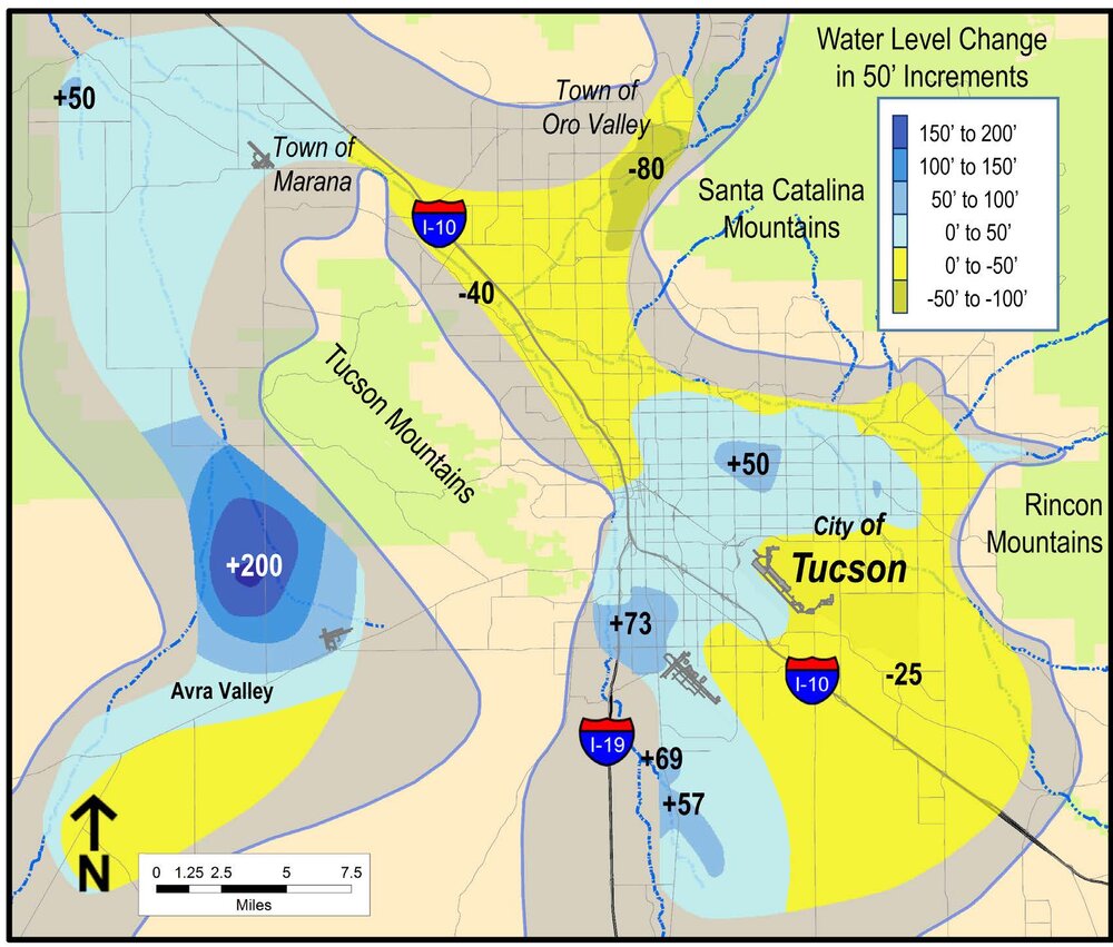 Aquifer Water Level Changes, 2000-2016