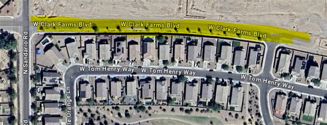 Clark Farms Road Utility Installation map