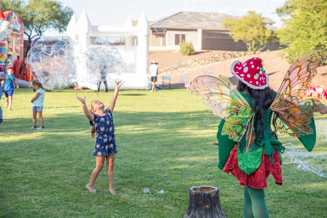 kids celebrating Gladden Farms 20th Anniversary