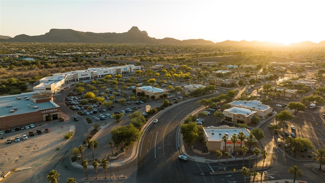 aerial of Town of Marana in 2024