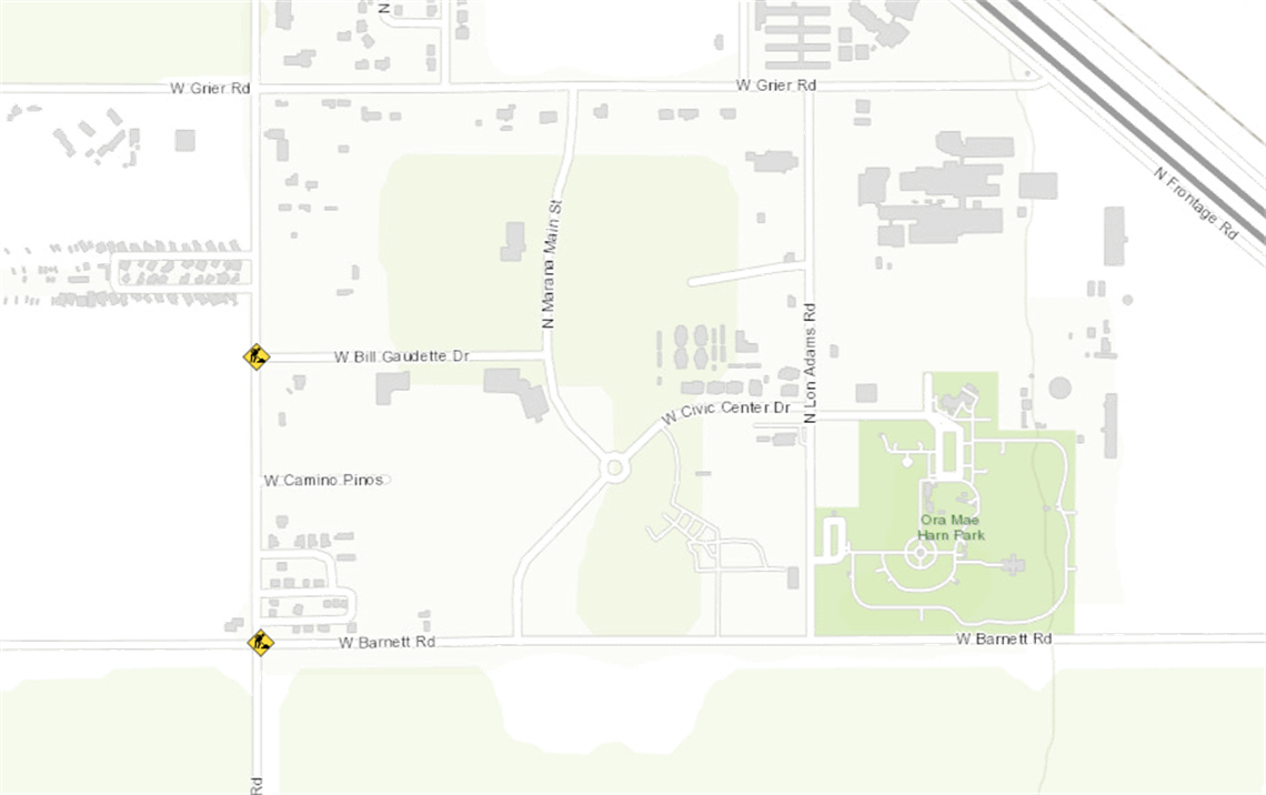  N. Sandario Rd. Utility Installation map