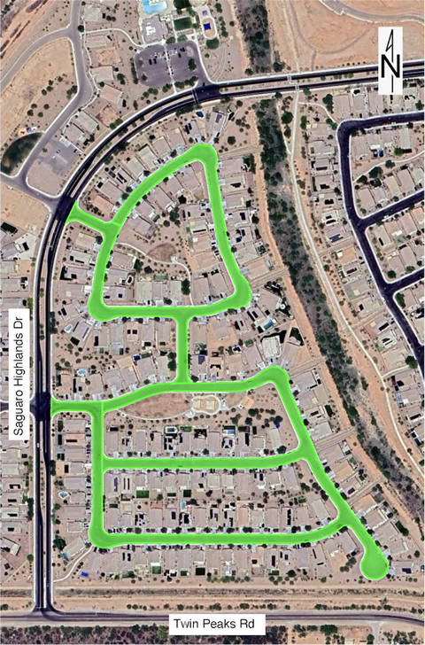 Saguaro Bloom Block 3 neighborhood map