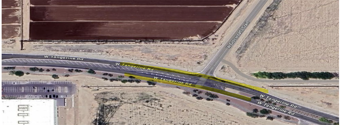 map of Tangerine Road and Crossroads Trail