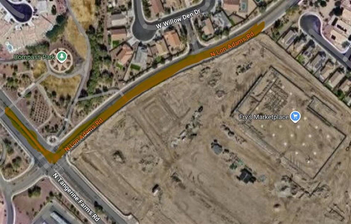 Tangerine Farms & Lon Adams map